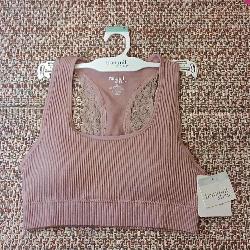 New Racerback Seamless Bra By Tranquil & True Small New With Tags